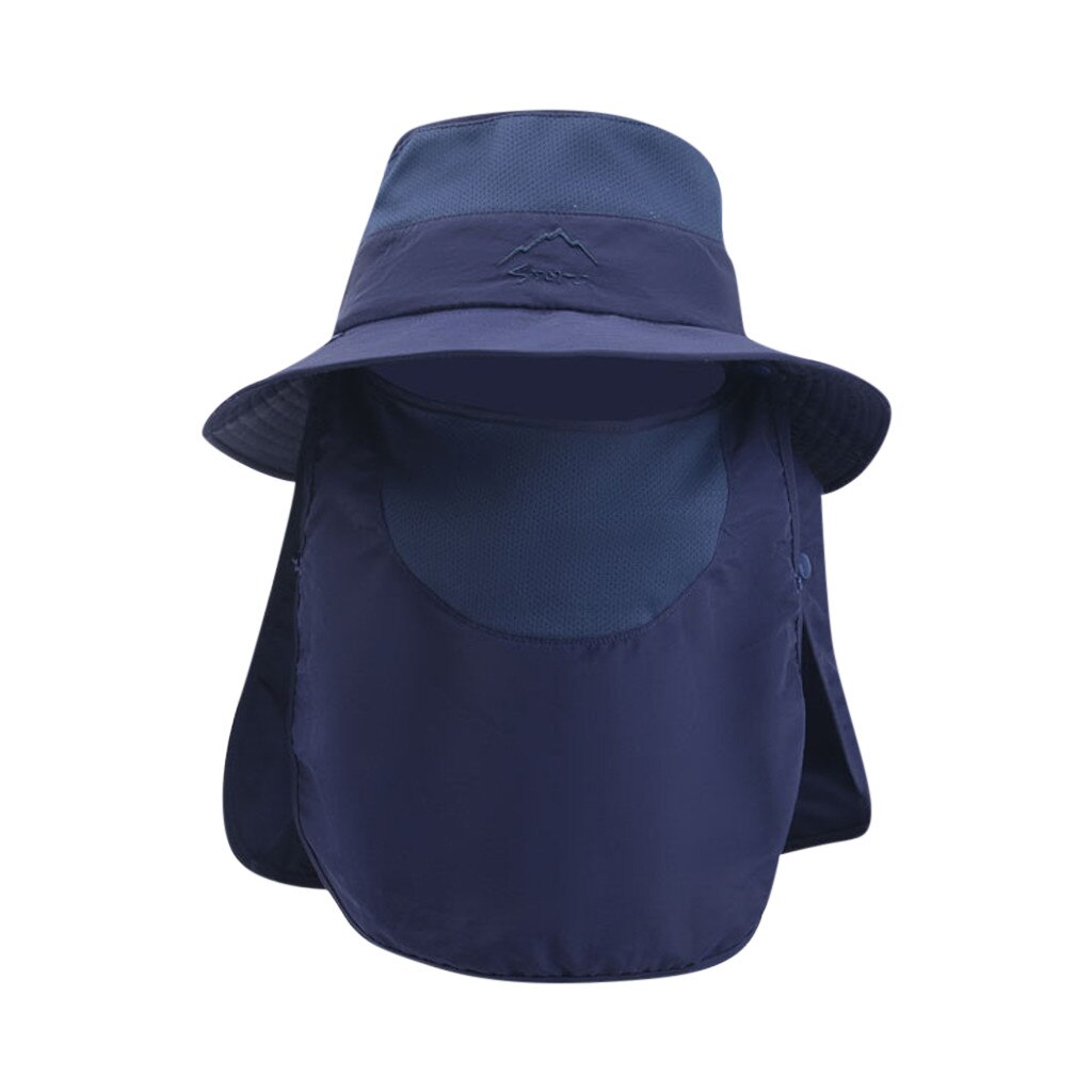 Summer Bucket Hats With Face Neck Cover Outdoor Bonnie Hat Hiking Fishing Camping Barbecue Mountain Climbing Hat Sun Caps: NY