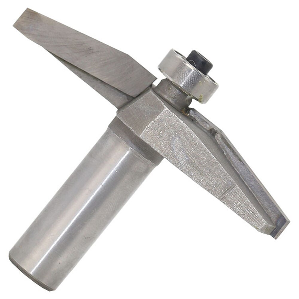 1pc 1/2inch Shank 15 Degree Raised Panel Chamfer Router Bit 2 Flutes Milling Cutter for Wood Woodworking Tool