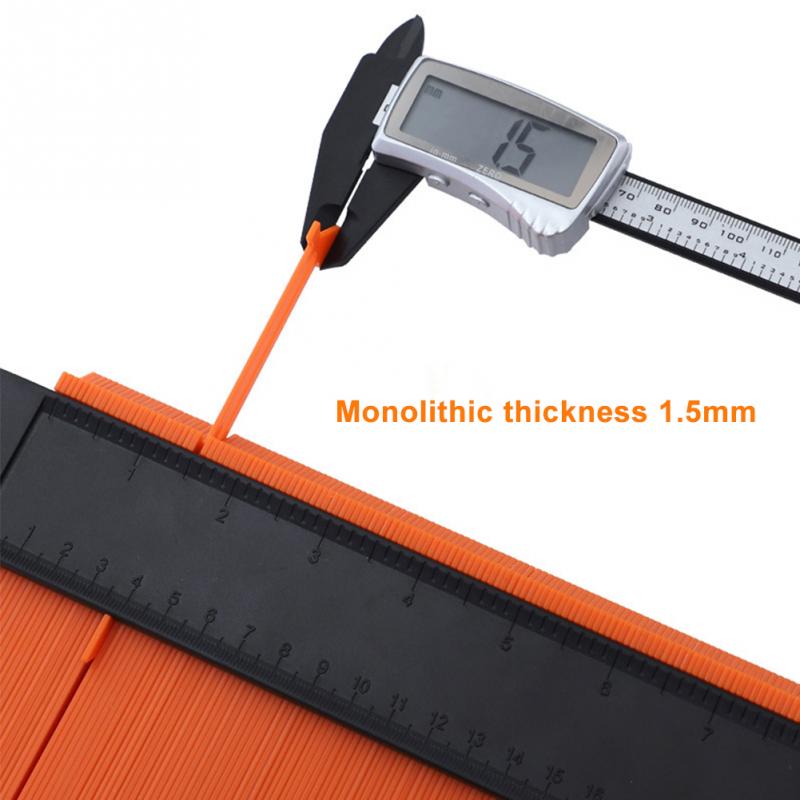 5/10inch Edge Shaping Gauge Profile Tool Multifunction Shape Duplicator Self Lock Wood Measure Ruler for DIY Handyman
