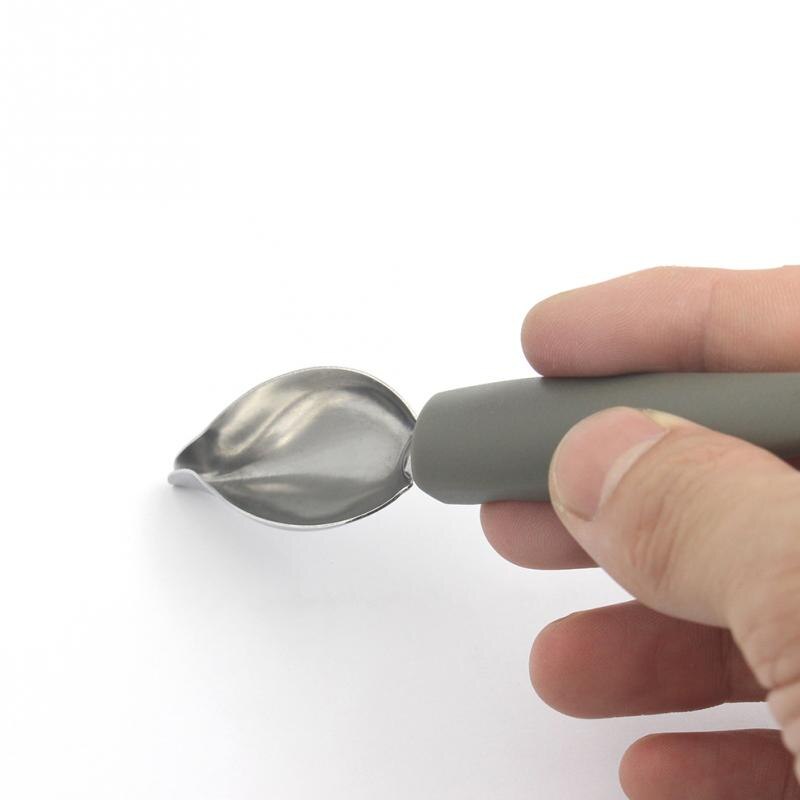 Utensilio de cocina para pintar salsa de soja, accesorios de cuchara, lápiz de acero inoxidable, Mango antideslizante para café, excelente sensación más exquisita
