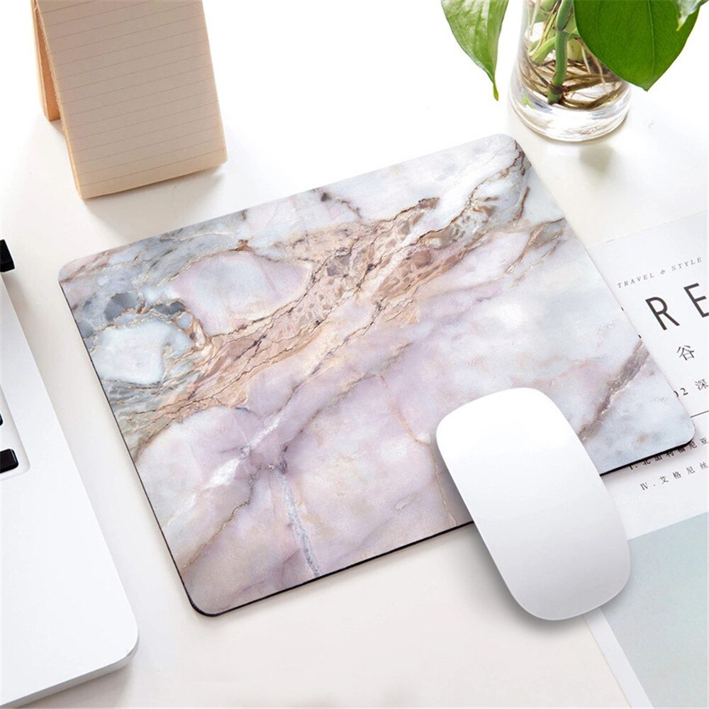 Marmer Parttern Mousepad Laptop Computer Bureau Mat Muismat Polssteunen Tafel Mat Bureau Set Accessoires Bureau Decoratie: H