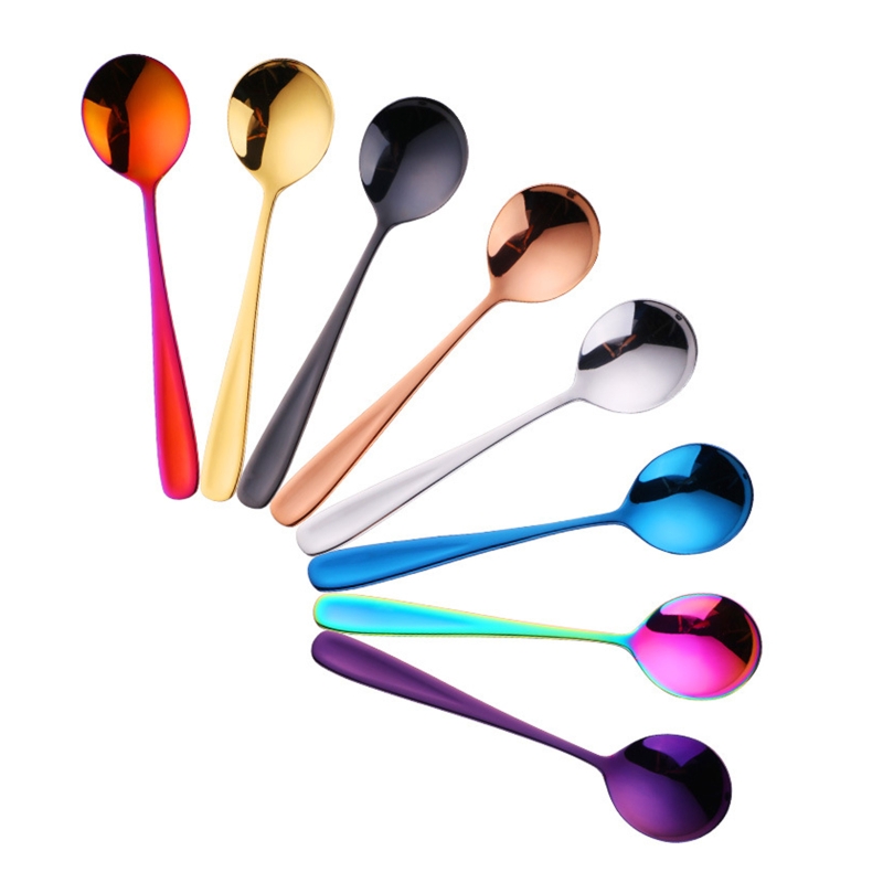 Small Spoons Color 8 PCS Espresso Spoons Cute Small Coffee Spoons Des... – Vicedeal