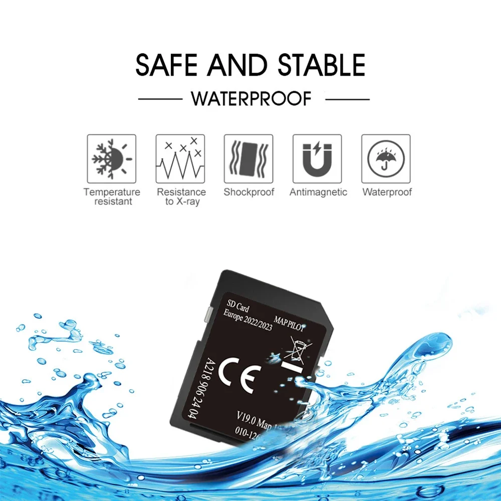 V17 FOR MERCEDES GARMIN MAP SAT NAV SD CARD (A218) A • B • CLA • GLA • GLE