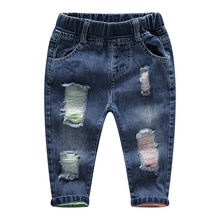 1-5T Pantaloni Del Bambino Delle Ragazze Dei Ragazzi Dei Jeans Autunno della Molla Elastico Del Denim Dei pantaloni Dei Bambini Dei Vestiti Del Bambino Abbigliamento Bambino Dei Jeans pantaloni