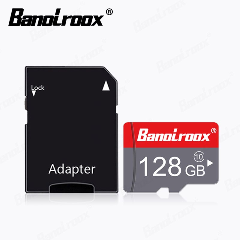 Banolroox High Speed Microsd Memory Card 128gb Class10 64gb Micro SD 16gb 32 gb Mini TF Card UHS-1 Flash Card with free adapter