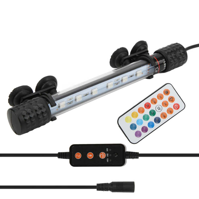 Fish Tank Light Aquarium Lamp Strip Timing Function for Pet Cage for Water Tanks