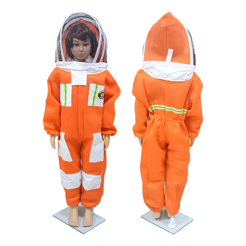 Combinaison de protection apiculture professionnelle pour enfants, combinaison en tissu de coton à Air 3D avec voile de Style clôture, équipement apiculteur