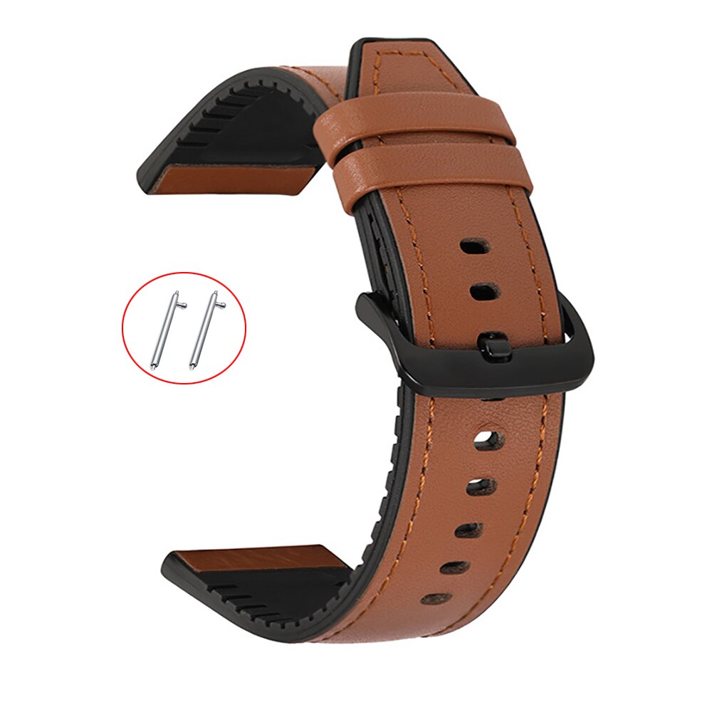 Pulsera de silicona de cuero para Amazfit GTR, correa de muñeca de 47mm para Xiaomi Amazfit Pace / Stratos 1 2 3 / GTR2 / GTR 2e: Beige / 16 mm