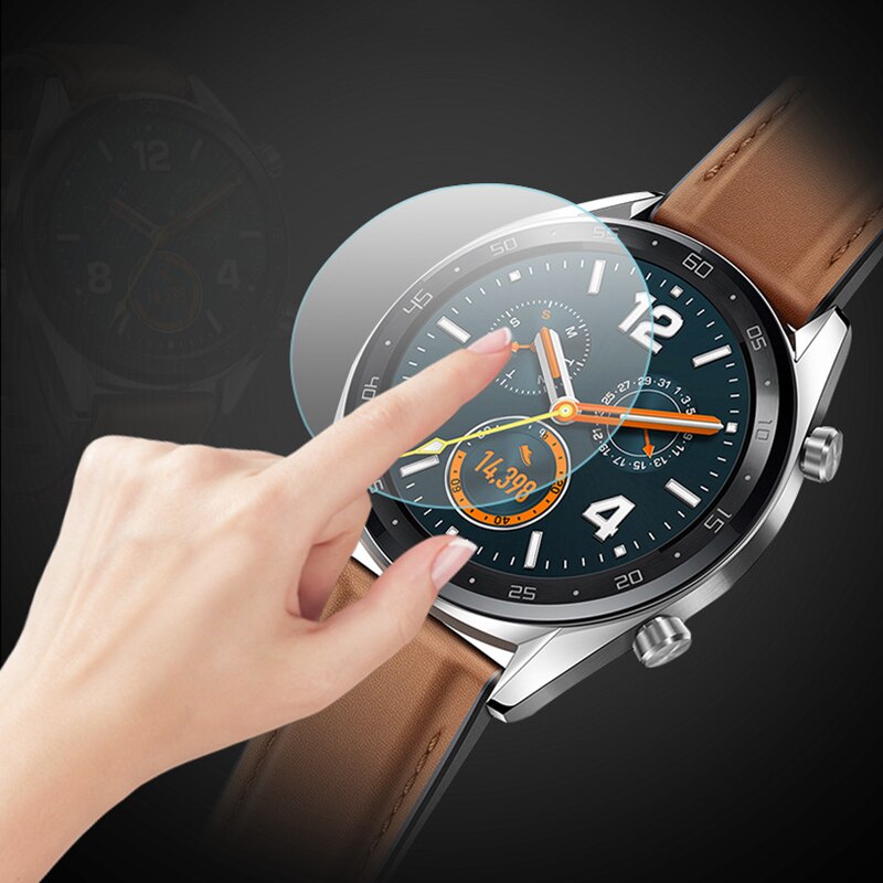3 pièces verre trempé pour Huawei montre GT 2 46mm verre de protection pour huawei GT2 bande Film protecteur d'écran Smartwatch accessoires