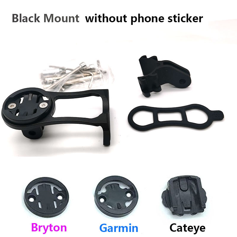 Fiets Camera Houder Aluminium Fietsstuur Mount MTB racefiets Fietsen Beugel f Garmin bryton igp computer telefoon mount: WHITE