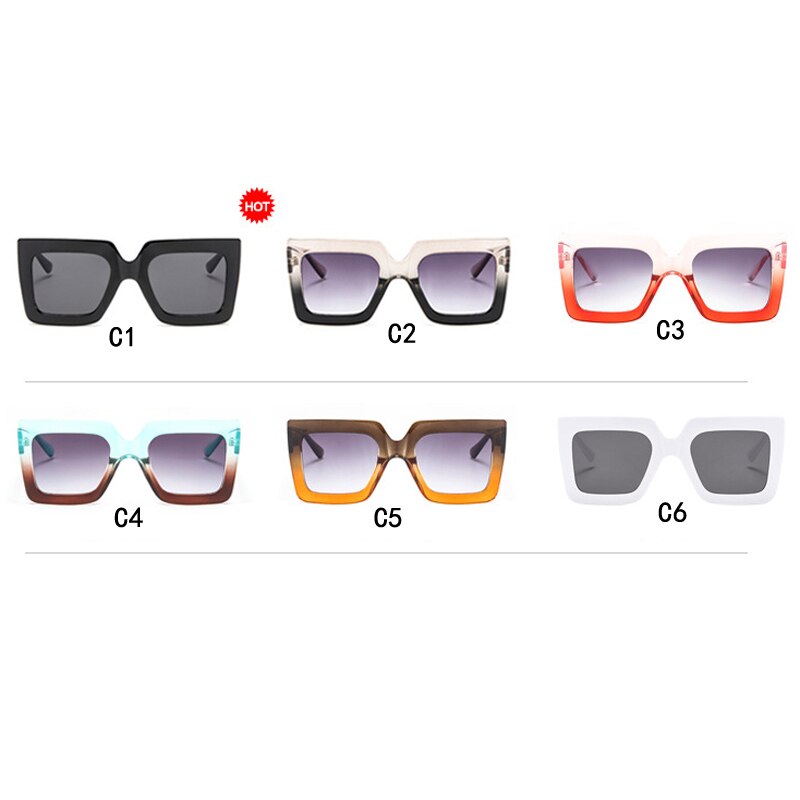 Vintage Oversize Square Hiking Sunglasses Luxury B... – Vicedeal
