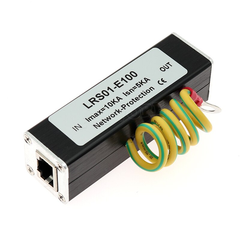 RJ45 220V 100M Network Monitoring Video Aignal Arrester SPD Computer Network Equipment Lightning Protection Thunder Preventer