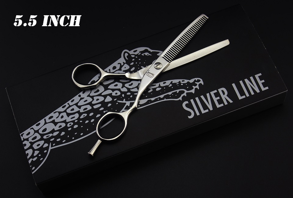 5.0 & 5.5 & 6.0 & 6.5 Inch Haar Schaar Professionele Snijden Dunner Set Kappers Schaar Kapper gereedschap Scharen Salon: Oranje