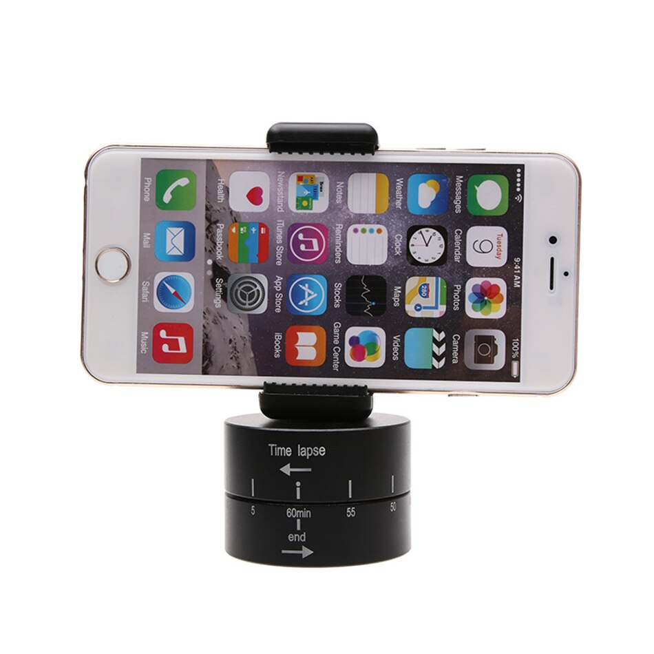 60min Time-lapse Photography Automatic Rotate Camera Platform for DSLR SLR Camera Gimbal for Gopro Xiaoyi Action Cameras Phones