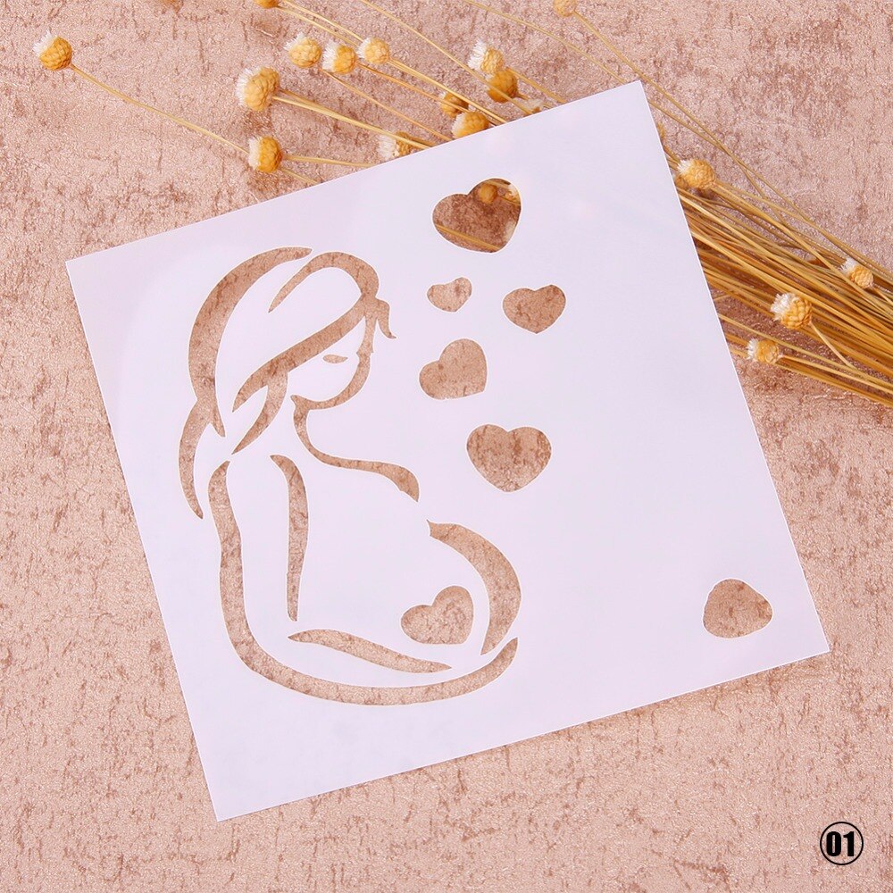 2pcs DIY Craft Painting Stencils For Scrapbooking Stamping Stamps Album Decorative Embossing Paper Cards Airbrush Template