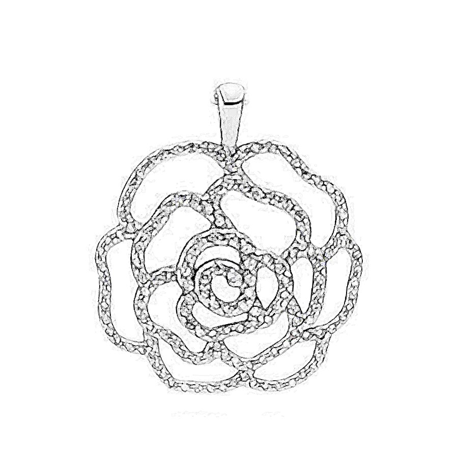 925 Sterling Silver Classic Love Snowflake Tree Floral Daisy Heart Shape Feather DIY Necklace Pendant Charm: 2232