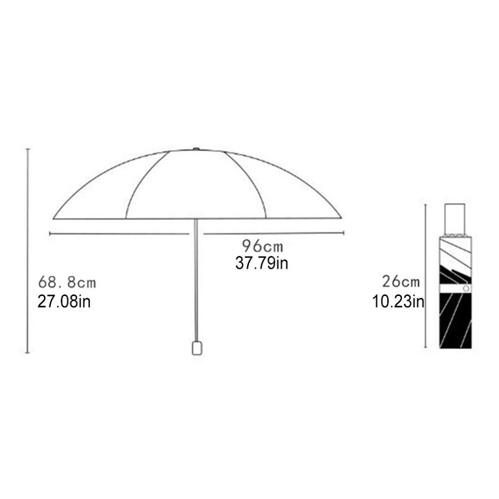 Drei-halten Sonnenschirm Sonnenschutz Uv Falten Sonnenschirm Regen Dual-Einsatz kompakt Tragbare Tasche
