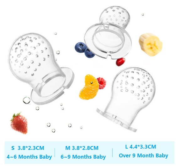 3 Maten 4 Kleur Fruit Tepel Tandjes Baby Tandjes Tepel Veiligheid Baby Speelgoed