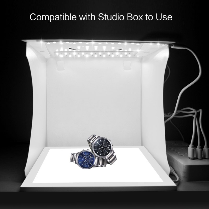 Led-fotografie schaduwloze lichtlamp paneel pad + studio opnametent softbox set  as99