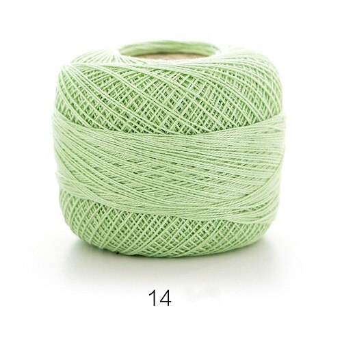 50g/Pc Cotton 0.8mm 20 Colors Lace Crochet Yarn By 1.5mm Crochet Hooks Hand-Knitted Baby Silk Thin Yarn For Knitting DIY Crafts: 14