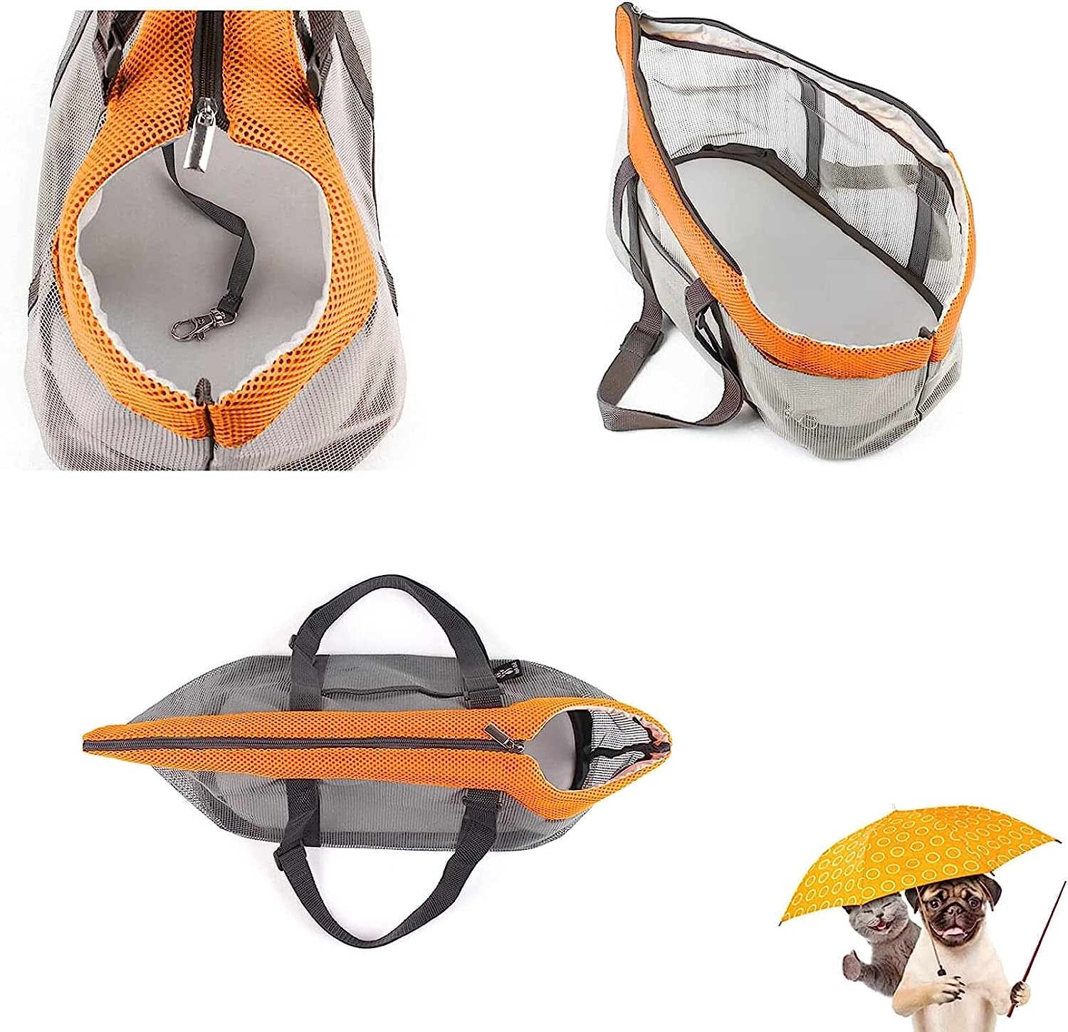 Draagtas voor huisdieren Ademend gaas Zachtzijdige huisdierdragers Handtas voor kleine honden Katten Huisdieren Uitje Comfortabele draagdoek