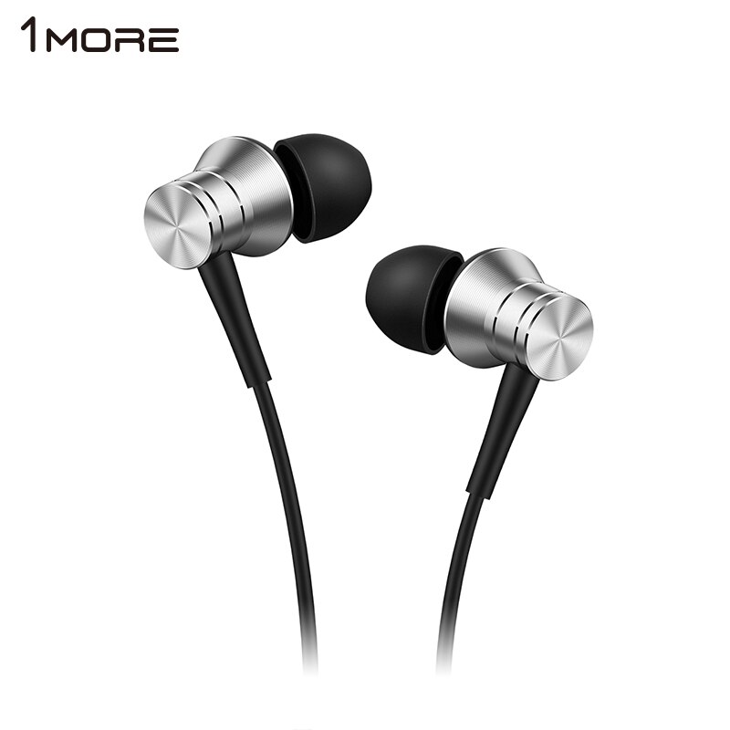 Original 1 Piston más ajuste en la oreja Auriculares auriculares con micrófono para iOS y Android Xiaomi teléfono iPod iPad E1009