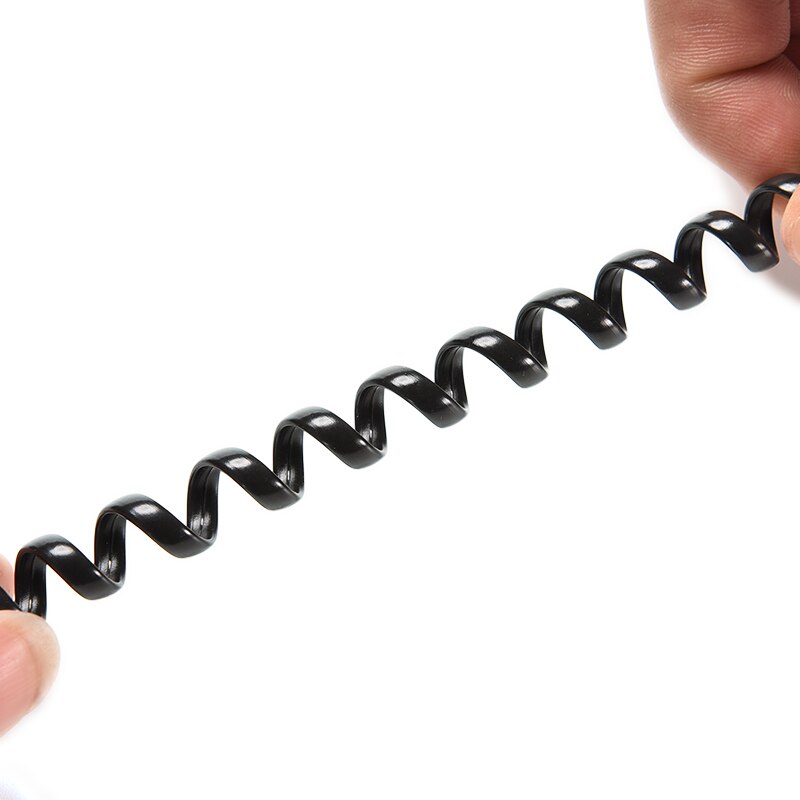 2 meter duurzaam 6.5ft telefoonhoorn telefoon verlengsnoer gekrulde spiraalkabel telefoonkabel