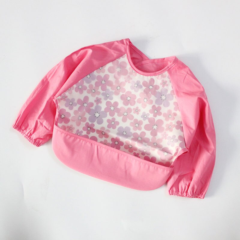 Bavaglini Cute Baby Manica Lunga Impermeabile Bambini Grembiule Grembiule di Alimentazione Grembiule Bavaglino Burp Vestiti Morbido Mangiare Bambino Baberos Bavoir Abbigliamento: NO 4