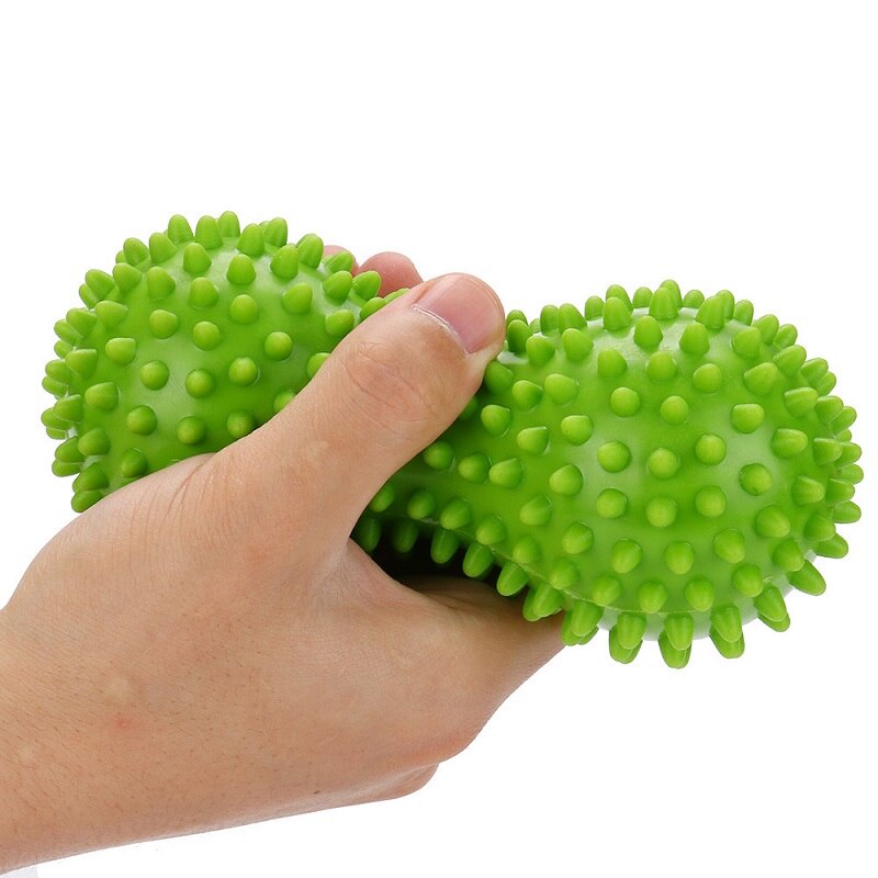 2pcs Peanut Massage Ball Relax Muscle Fitness Exercise Ball Spiky Trigger Point Relief Muscle Leg Pain Stress Pilates Handballs