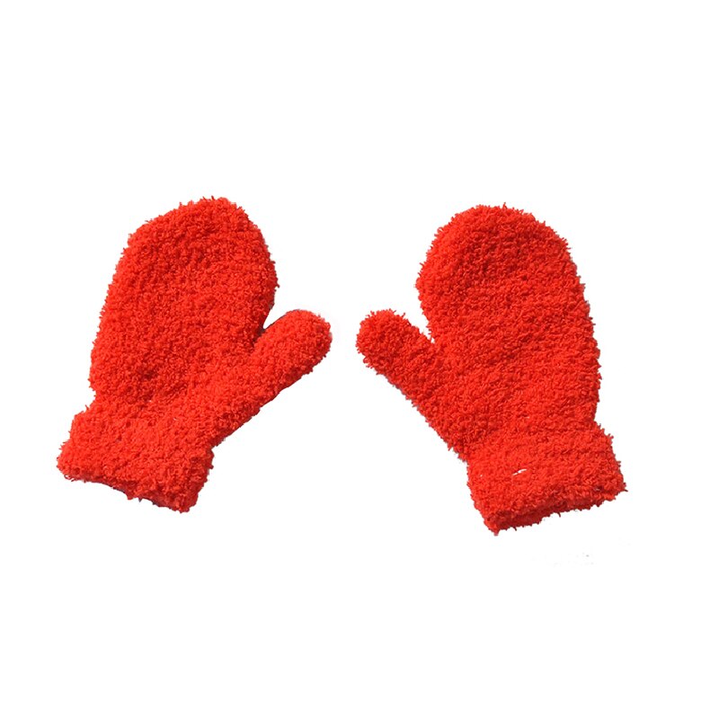 Gants en cachemire pour enfants de 1 à 3 ans, ensemble deux pièces en velours pour garçons et filles de 4 à 6 ans: 01