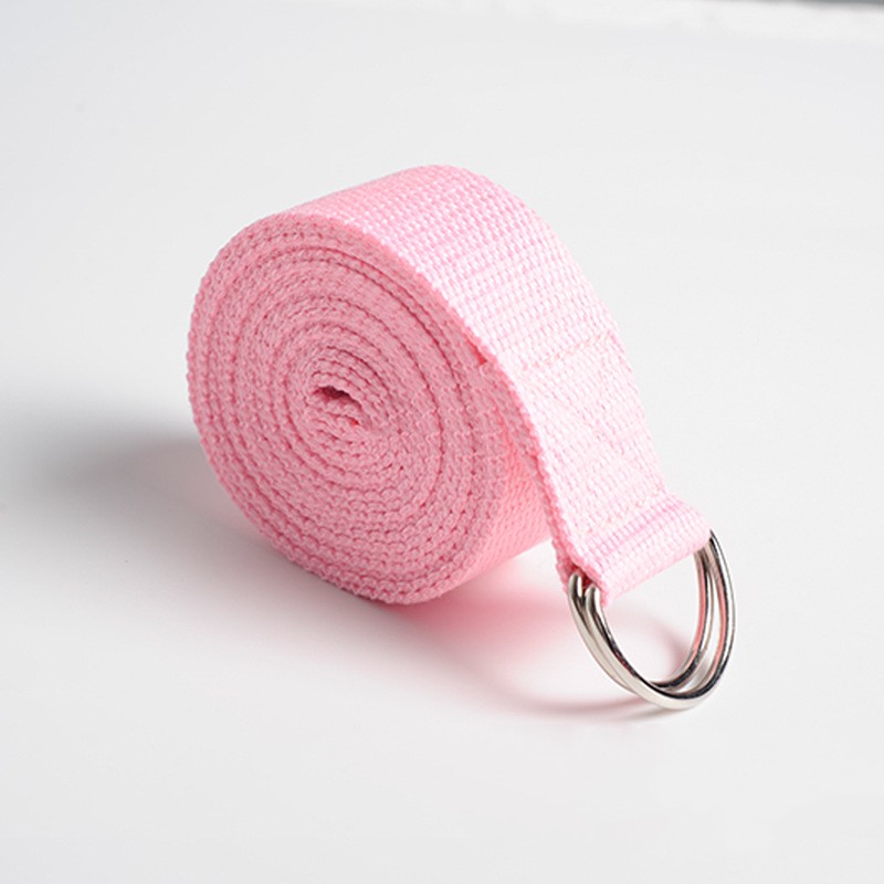 Yoga Stretch Riem Multi-Colors Fitness Gymkoord Voor Yoga Pilates Balletdans Figuur Vorm Been Stretchband Yoga Riem: Roze