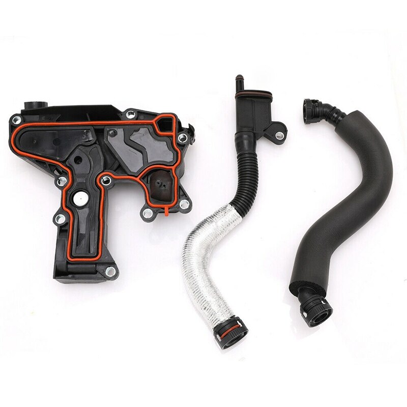 Olie-waterafscheider met 2 slangen pcv-klep carter voor  a3 a4 a5 q3 q5 06 h 103495 06 h 103495a