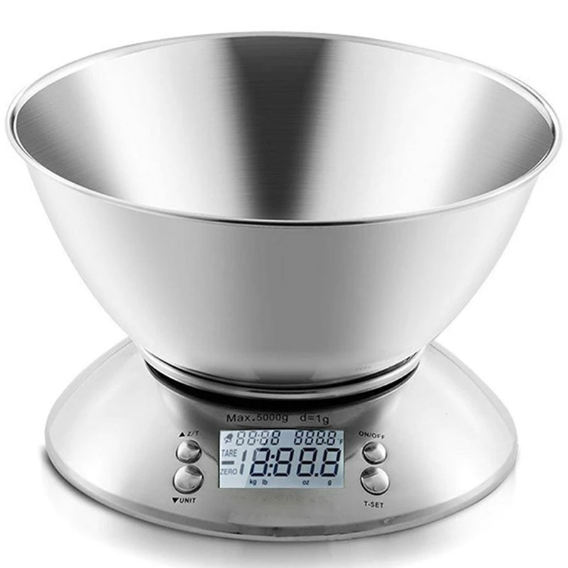 Precise Kitchen Digital LED Electronic Scale With Removable Bowl Kitchen Restaurant Food Weight Measuring Tool