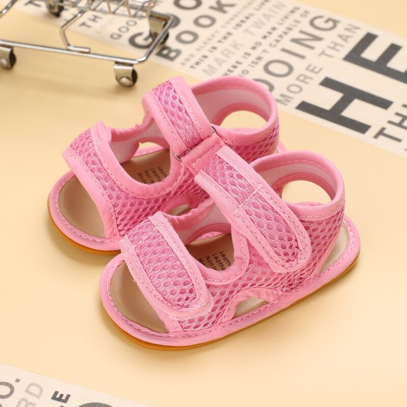 proprietà 0-18 mesi scarpe per bambini suole in gomma morbida sandali traspiranti scarpe per bambini panno a rete scarpe per bambini vuote: e / 0-6 mesi