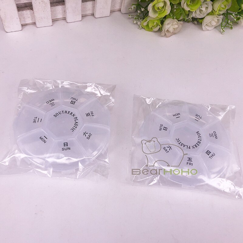 7 Grids Pill Storage Organizer Container 7 Days Portable Pill Case Medicine Tablet Dispenser Pill Box Splitters For Travel