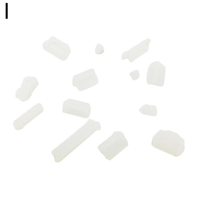 1 Bag Universal Elastic Silicone Anti-dust Laptop Port Protector Dustproof Notebook Computer Port Plug Anti-dust Stopper Cover: Transparent
