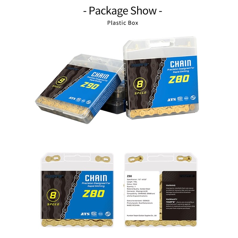 MTB Road Bike Chain 6 7 8 9 10 11 Speed,MTB Road Bike Gold Galvanized Chain 24BD