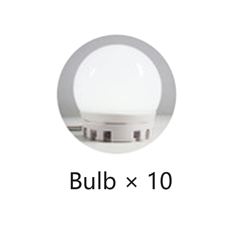 Led Vanity Makeup Mirror Light 360 Degree Rotation Hollywood Style Kit for Cosmetic Dressing Table Lighted USB Adjustable Bulbs: 10 bulb