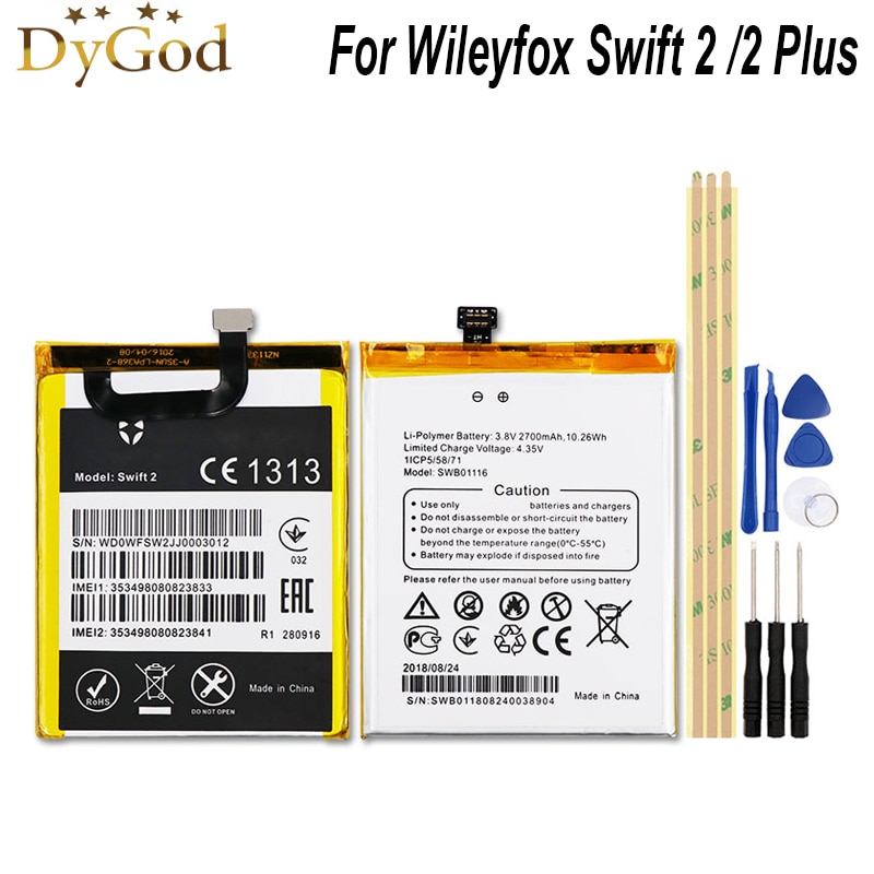 Batterij Voor Wileyfox Swift 2 2 Plus Batterij 2700Mah Vervangende Mobiele Telefoon Batterie Met Gratis Tools