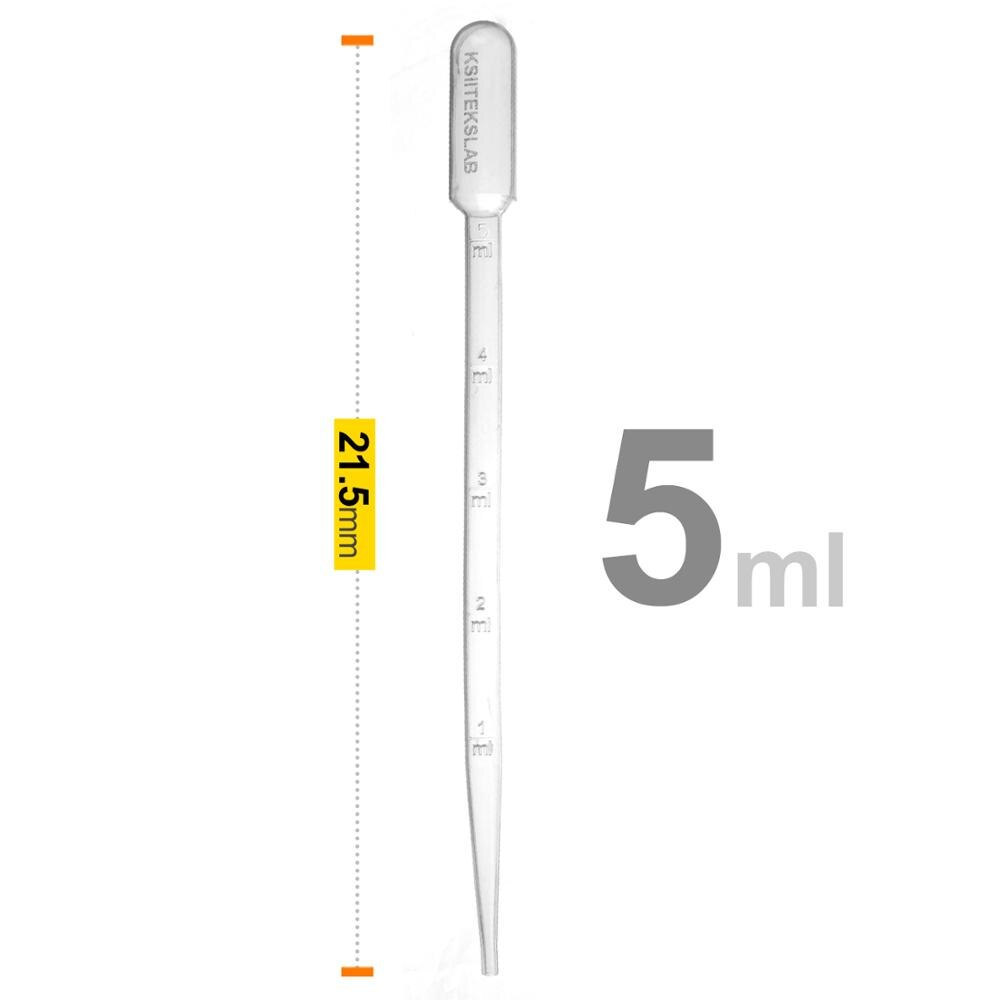 KSIITEKSLAB Plastic Transfer Pipettes 3ML,Essential Oils Pipettes,Graduated,Pack of 100, Makeup Tool