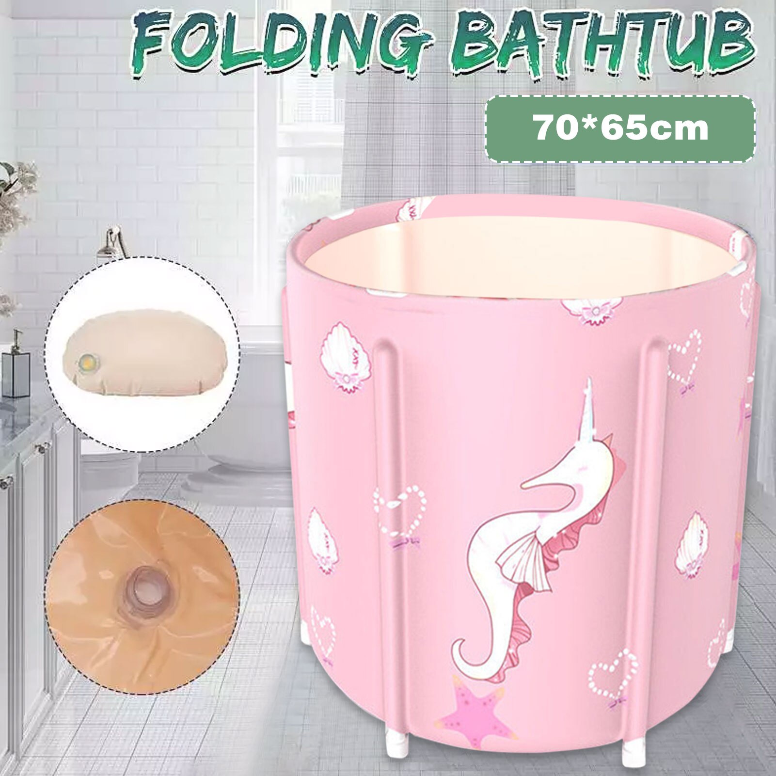 Niet-Opblaasbare Opvouwbare Bad Draagbare Verdikte Ruimte Besparen Zitbad Bad Kinderen Volwassen Bad