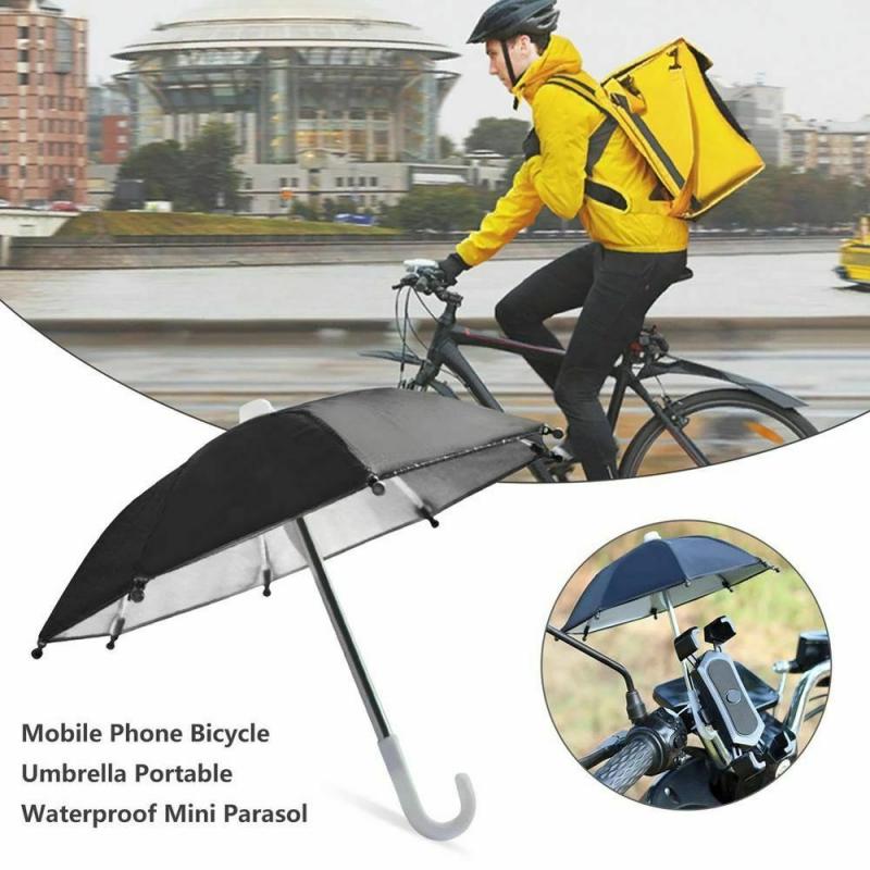 Support de téléphone portable pour vélo, Mini parapluie, imperméable, Protection solaire, accessoires de cyclisme