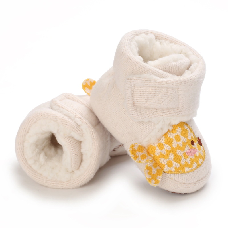 Winterstiefel für babys, mädchen und jungen, warme winterschuhe, niedliche tiermotive, Kabel, flauschige lauflernschuhe für kleinkinder, kinderschuhe 0-18m