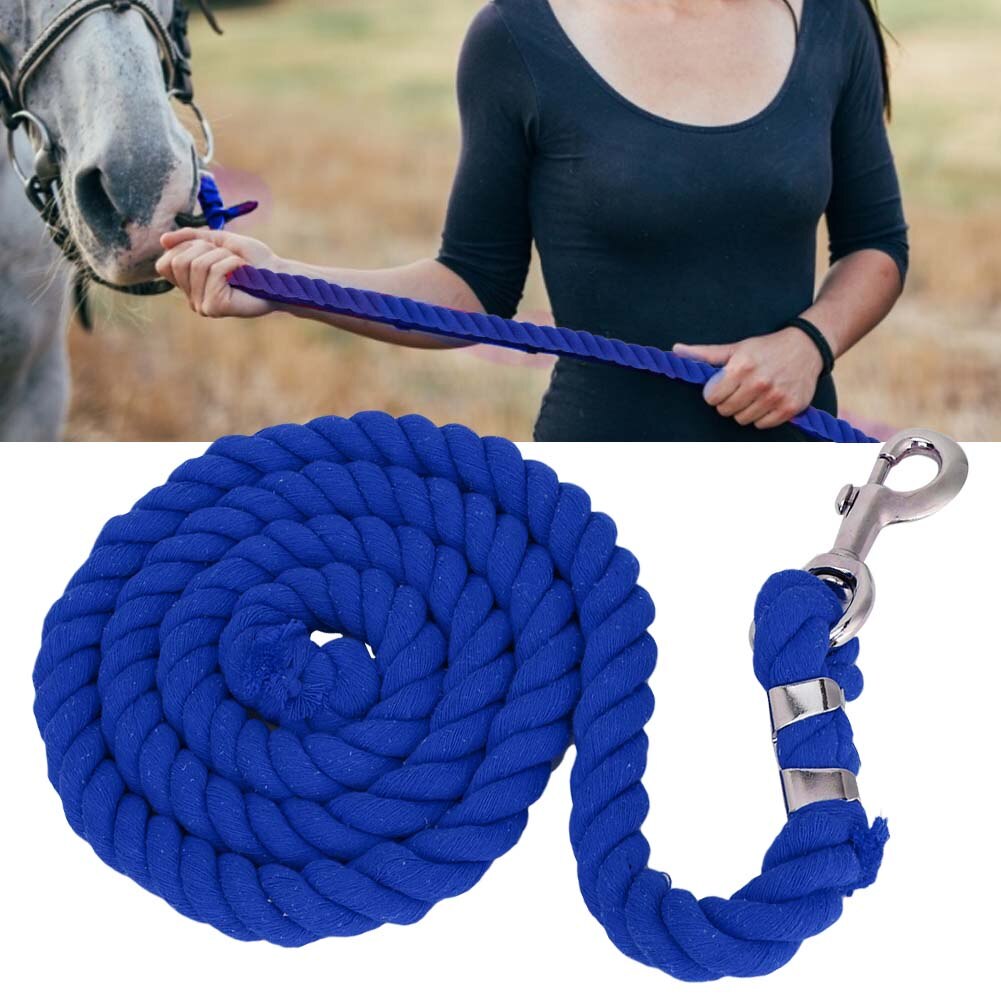 2 M 20 Mm Verdikte Kleurrijke Geweven Bout Touw Zacht Paardrijden Lood Touw Halster Gevlochten Paard Touw Paard Toonaangevende touw Gevlochten