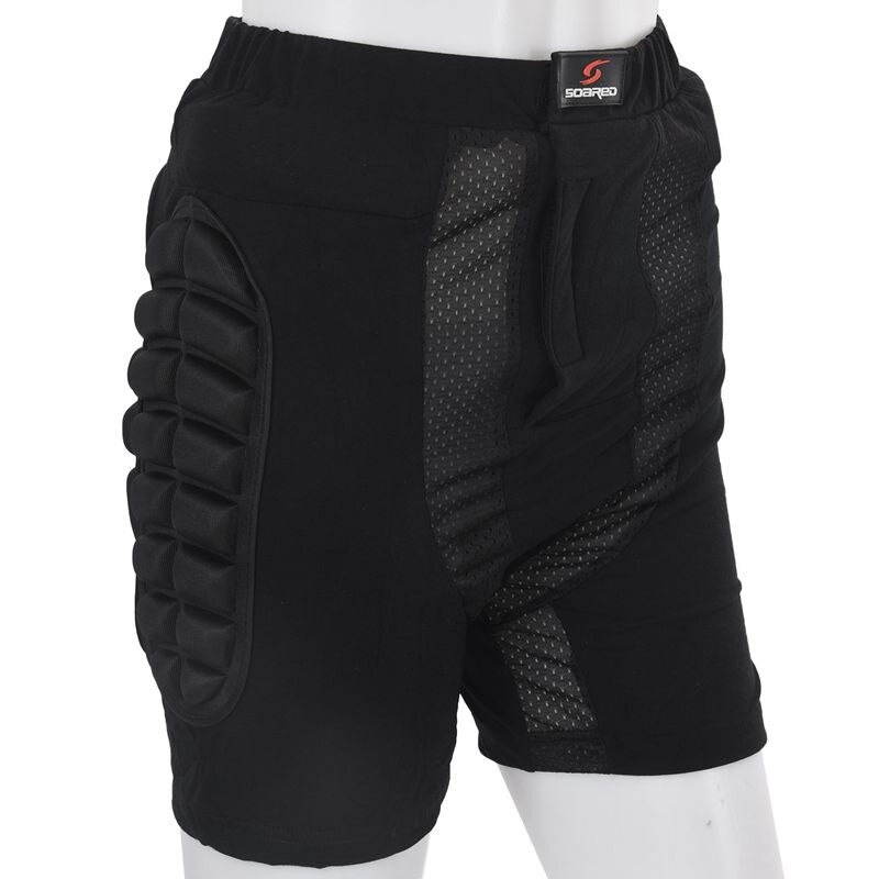 Super sell-pantalones cortos protectores de cadera para exteriores Skate Snowboard Pants, negro L