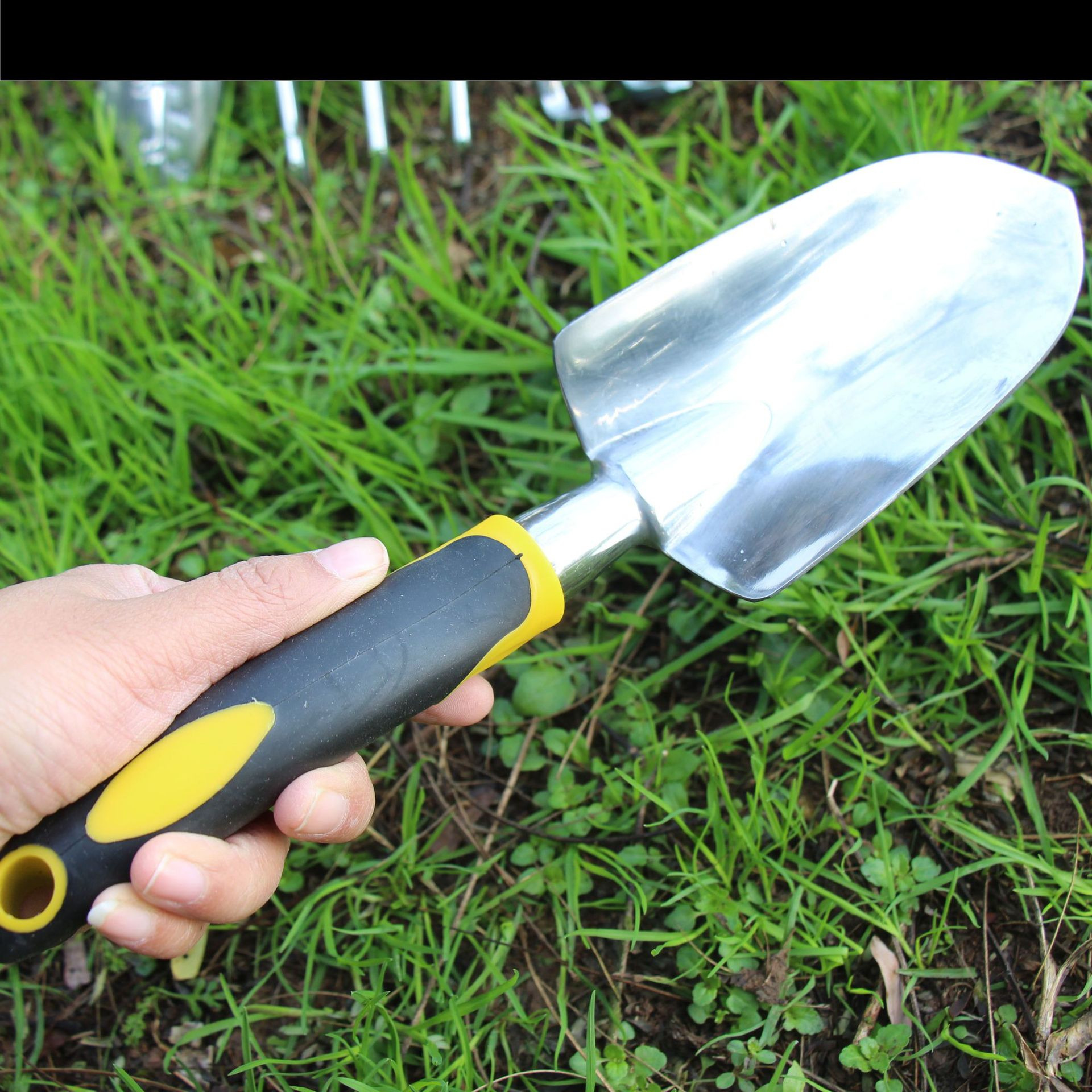 Nova ferramenta de jardim mão espátula ancinho cultivador capinador ferramentas com alça ergonômica jardim gramado fazenda transplante jardinagem bonsai