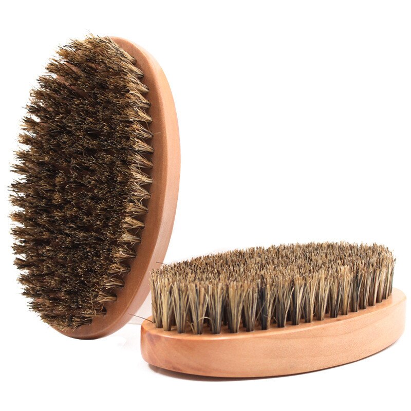 Natuurlijke Varkenshaar Baard Borstel Voor Mannen Cepillo Barba Scheren Borstel Om Kam Snor Escova De Cabelo Brosse Poil De sanglier