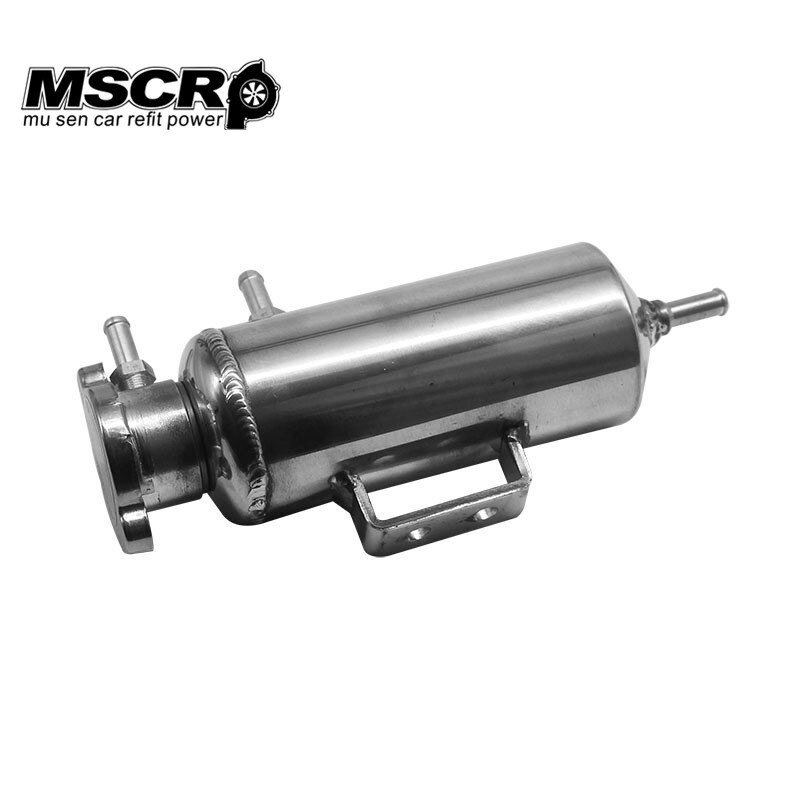 Universal Aluminum Racing Oil Catch Can/tank Radiator Breather Tank Kit Reservoir Can