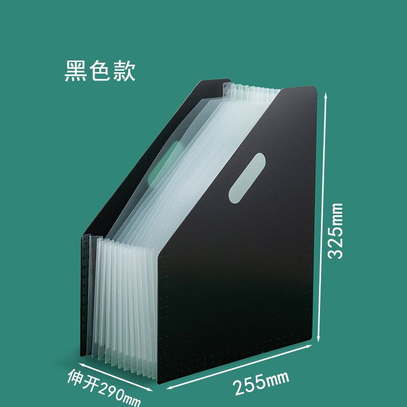 1Pc Desk File Folder Document Paper Organizer Storage Holder Multilayer Expanding Box School Office Stationery File Organizer: A