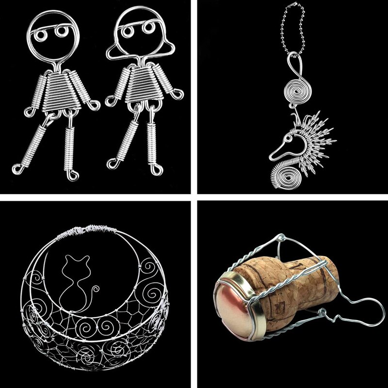 m Aluminium Wire 10M Craft Silver Wire for Jewellery Making Clay Modelling Bonsai and Model